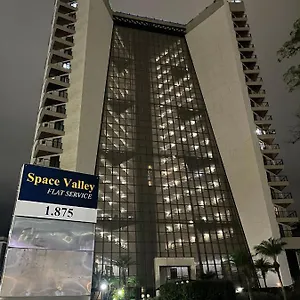 Flat Premium -acesso A Pe Ao Shopping Center Vale - Edificio Summit Apartamento